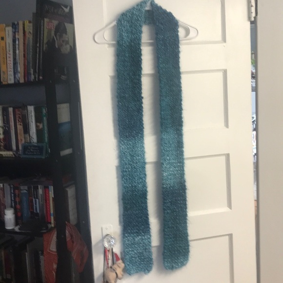 Long Blue Scarf - Picture 2 of 5